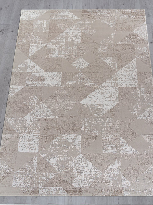 Ковер 01459A - BEIGE / WHITE - Прямоугольник - коллекция SIROCCO