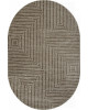 Ковер E256AL - BROWN / BEIGE - Овал - коллекция SIROCCO