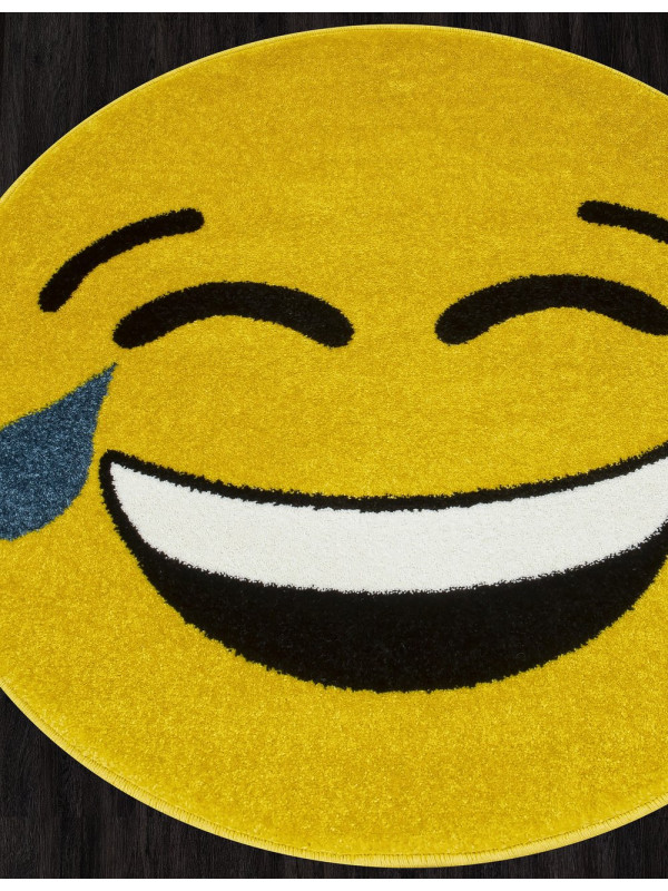 Ковер NC12 - YELLOW - Круг - коллекция SMILE