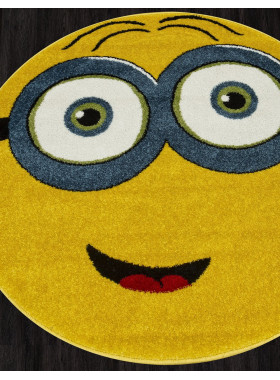 Ковер NC13 - YELLOW - Круг - коллекция SMILE 1x1 м