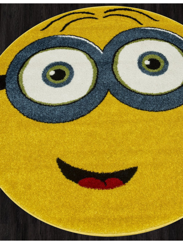 Ковер NC13 - YELLOW - Круг - коллекция SMILE