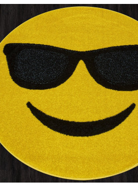Ковер NC15 - YELLOW - Круг - коллекция SMILE 1x1 м