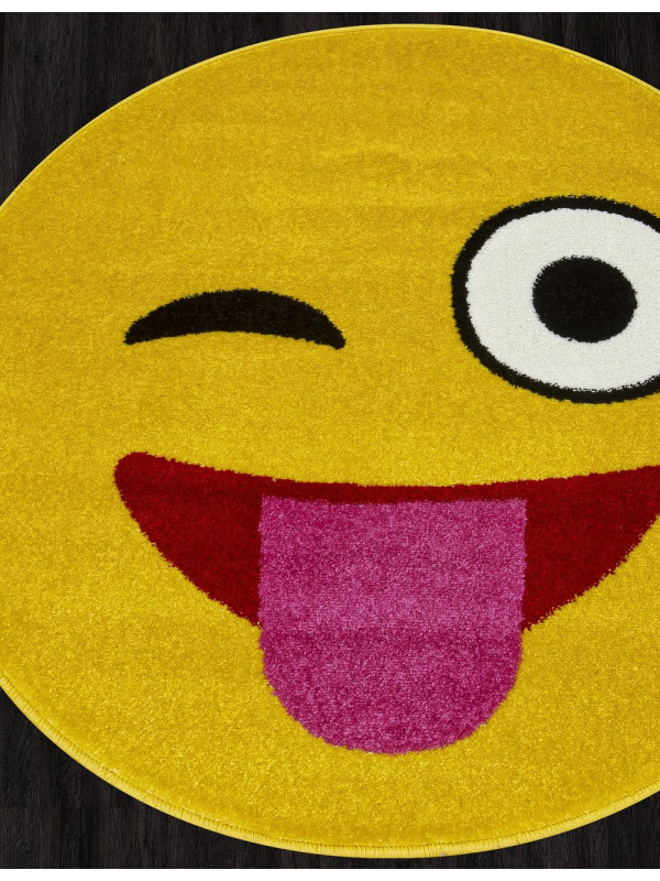 Ковер NC17 - YELLOW - Круг - коллекция SMILE
