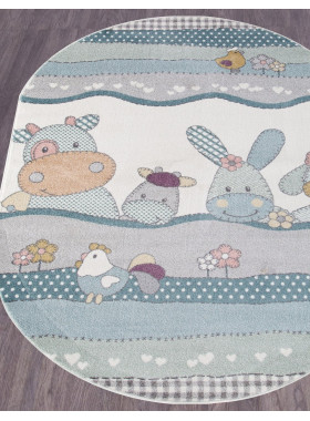 Ковер 2484 - LIGHT CREAM - Овал - коллекция SOFIT 2x3 м