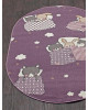 Ковер 2922 - LIGHT PURPLE - Овал - коллекция SOFIT