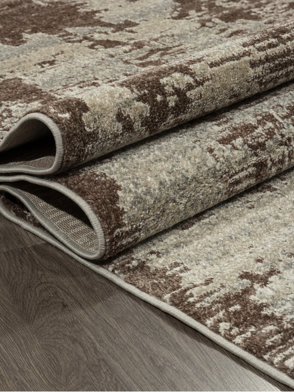 Ковер F303 - BEIGE-BROWN - Прямоугольник - коллекция TORNADO