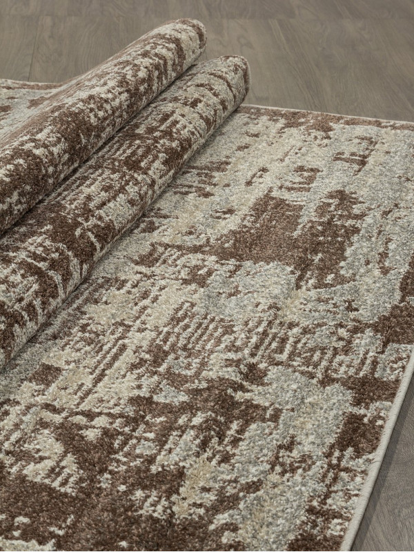 Ковер F303 - BEIGE-BROWN - Прямоугольник - коллекция TORNADO