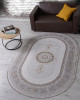 Ковер A053B - LIGHT GREY SHRINK / LIGHT GREY SHRINK - Овал - коллекция ZARINA
