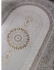 Ковер A053B - LIGHT GREY SHRINK / LIGHT GREY SHRINK - Овал - коллекция ZARINA