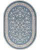 Ковер M101B - BLUE / BLUE - Овал - коллекция ZARINA