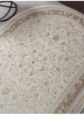 Ковер M101B - CREAM / CREAM - Овал - коллекция ZARINA 0,8x1,5 м