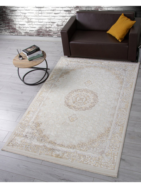Ковер M107A - CREAM / CREAM - Прямоугольник - коллекция ZARINA