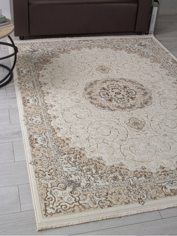 Ковер M107A - CREAM / CREAM - Прямоугольник - коллекция ZARINA