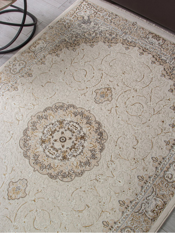 Ковер M107A - CREAM / CREAM - Прямоугольник - коллекция ZARINA