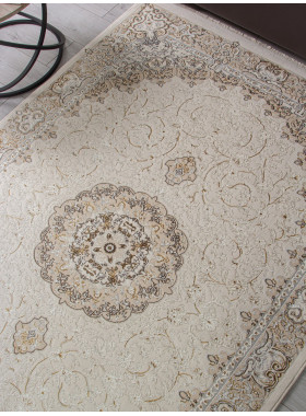 Ковер M107A - CREAM / CREAM - Прямоугольник - коллекция ZARINA 3x4 м